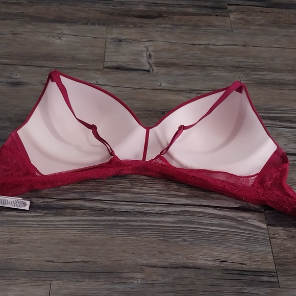 Victoria Secret tshirt Lightly Lined Wireless Bra 32ddd Lace Back Bra - Picture 5 of 6